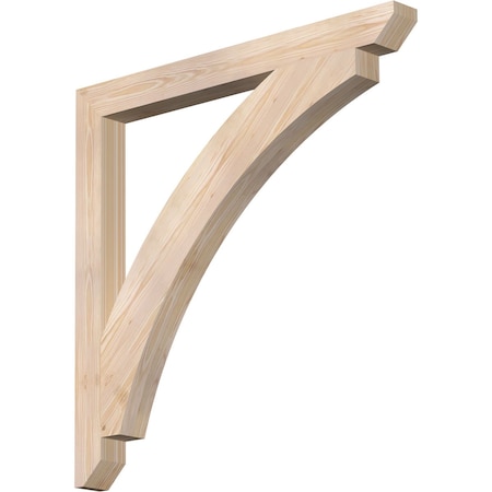 Ekena Millwork Thorton Slat Smooth Bracket, Douglas Fir, 3 1/2"W x 40"D x 40"H BKT04X40X40THR06SDF